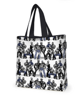 80221-4865-01-10; Finlayson Tom of Finland Blue Squad Kassi Musta / Sininen / 45x42 cm