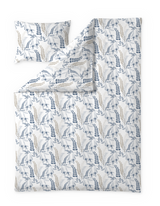 60653-5015-06-06; Finlayson Hanna Pussilakanasetti Sininen / Beige / 150x210 + 50x60 cm