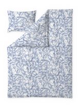 60714-5501-02-06; Finlayson Pioni Tencel-puuvillapussilakanasetti Sininen / 150x210 + 50x60 cm