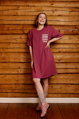 RW15001-431-XXL_2; RW15001-431-XL_2; RW15001-431-S_2; RW15001-431-M_2; RW15001-431-L_2; Finlayson Aino yöpaita Vaaleanpunainen / L