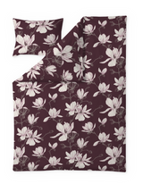 60712-4667-25-06; Finlayson Magnolia Satiinipussilakanasetti Viininpunainen / Roosa / 150x210 + 50x60 cm