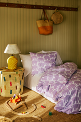 60136-4547-29-10_2; Finlayson Elefantti Tyynyliina Vaaleanliila / 50x60 cm