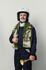 109292-7303_1; Finlayson Vallila x Secto Rally Ralli Cotton PC Vihreä / 70x140 cm