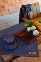 80006-0100-01-10_2; Finlayson Old jeans Patakinnas Sininen / 15x30 cm