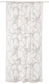 107217-163; Finlayson Vallila Makeba Valoverho Valkoinen / 140x250 cm
