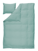 60760-0200-10-06; Finlayson Lino Pellava pussilakanasetti Sinivihreä / 150x210 + 50x60 cm