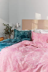 60137-4546-14-10_2; Finlayson Viktoria Tencel-satiinityynyliina Roosa / 50x60 cm