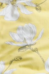 60712-4667-24-06_6; Finlayson Magnolia Satiinipussilakanasetti Vaaleakeltainen / Harmaa / 150x210 + 50x60 cm