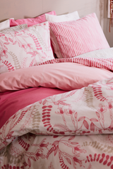 60683-5238-08-05_1; Finlayson Tiuhta Parivuoteen pussilakanasetti Malva / 240x210 + 50x60 cm