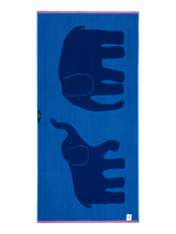 70564-5415-02-06_2; Finlayson Elefantti vapaa Kylpypyyhe Sininen / 70x150 cm