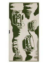 109292-7303_3; Finlayson Vallila x Secto Rally Ralli Cotton PC Vihreä / 70x140 cm
