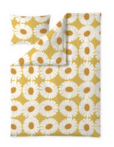 60652-5516-01-06; Finlayson Valo Pussilakanasetti Keltainen / Valkoinen / 150x210 + 50x60 cm