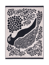 109000-9901_2; Finlayson Viserrys Hand towel Musta-valkoinen / 50x70 cm