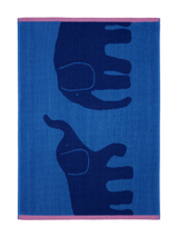 70563-5415-02-12; Finlayson Elefantti vapaa Käsipyyhe Sininen / 50x70 cm