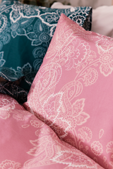 60714-4546-14-06_2; Finlayson Viktoria Tencel-puuvillapussilakanasetti Roosa / 150x210 + 50x60 cm