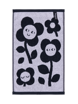 70562-5496-01-12_3; Finlayson Riemu Käsipyyhe Musta / Valkoinen / 30x50 cm