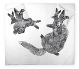 60682-4961-01-05; Finlayson Villipedot Parivuoteen pussilakanasetti Musta / Valkoinen / 240x210 + 50x60 cm