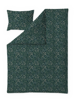 60652-5063-03-06; Finlayson Mustikka Pussilakanasetti Tummanvihreä / 150x210 + 50x60 cm