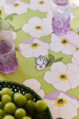 80419-5512-01-06_2; Finlayson Ruusa Pöytäliina Vaaleanvihreä / Vaaleanlila / 145x250 cm