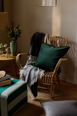 81826-0300-06-04_2; Finlayson Lumoava Koristetyynynpäällinen Tummanvihreä / 50x50 cm