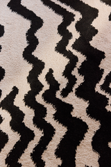 109363-1099_1; Finlayson Zebra Käytävämatto Beige-musta / 80x230 cm