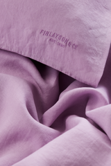 60765-0200-09-05_1; 60760-0200-09-06_1; Finlayson Lino Pellava pussilakanasetti Violetti / 150x210 + 50x60 cm