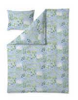 60652-5502-01-06; Finlayson Joutomaa Pussilakanasetti Vaaleansininen / Vihreä / 150x210 + 50x60 cm