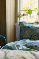 60136-5502-01-10_1; Finlayson Joutomaa Tyynyliina Vaaleansininen / Vihreä / 50x60 cm