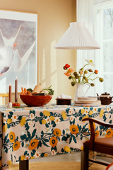 80419-5491-03-06_1; Finlayson Kaksin Pöytäliina Oranssi / Beige / 145x250 cm