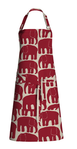 80040-4547-28-10; Finlayson Elefantti Essu Punainen / Beige / 70x85 cm