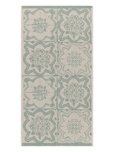 108592-7100; Finlayson Kujakatti Käytävämatto Salvianvihreä / 80x150 cm