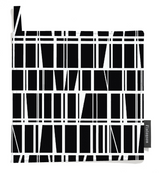 80017-3435-01-10; Finlayson Coronna Patalappu 2kpl Musta / Valkoinen / 22x22 cm