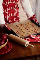 80040-4547-28-10_2; Finlayson Elefantti Essu Punainen / Beige / 70x85 cm