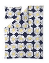 60652-5516-02-06; Finlayson Valo Pussilakanasetti Tummansininen / Keltainen / 150x210 + 50x60 cm