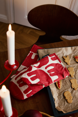 80006-4547-28-10_1; Finlayson Elefantti Patakinnas Punainen / Beige / 15x30 cm