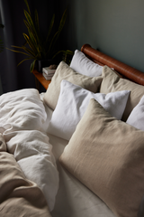 60755-0100-02-05_4; Finlayson Jesus Parivuoteen pellavapussilakanasetti Valkoinen / 240x220 + 50x75 cm