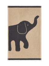 71562-5415-04-12; Finlayson Elefantti Vapaa Käsipyyhe Tummanharmaa / Beige / 30x50 cm