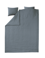 60765-0200-05-05; Finlayson Lino Parivuoteen pellavapussilakanasetti Siniharmaa / 240x210 + 50x60 cm
