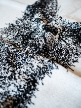 70510-5412-01-12_1; Finlayson Kettu Käsipyyhe Musta / Valkoinen / 50x70 cm