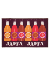 108738-4900; Finlayson Jaffa Kynnysmatto Viininpunainen / 50x80 cm