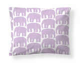 60136-4547-29-10; Finlayson Elefantti Tyynyliina Vaaleanliila / 50x60 cm