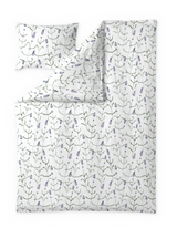 60714-5485-02-06; Finlayson Juuli Lyocell-puuvillapussilakanasetti Lila / Vihreä / 150x210 + 50x60 cm
