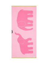 70564-5415-03-06_1; Finlayson Elefantti vapaa Kylpypyyhe Pinkki / Vihreä / 70x150 cm