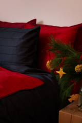 60712-4292-14-06_1; Finlayson Ruoko Satiinipussilakanasetti Punainen / 150x210 + 50x60 cm