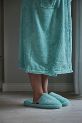 70295-0001-07-12_10; Finlayson Hali kylpytossut Kylpytossut Sinivihreä / 36-39 