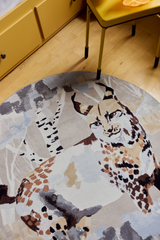 109341-1060_4; Finlayson Ilves Midfloor Rug Beige / Sininen / 140x200 cm 