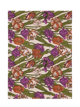 109318-3750; Finlayson Kukoistus Keittiöpyyhe 2 kpl Terra-violetti / 50x70 cm 