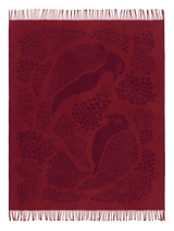 109386-4900_2; Finlayson Viserrys Blanket Viininpunainen / 125x170 cm 