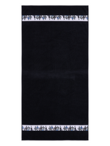 70156-4864-01-06_1; Finlayson Tom of Finland Blue Squad Kylpypyyhe Musta / 90x180 cm 