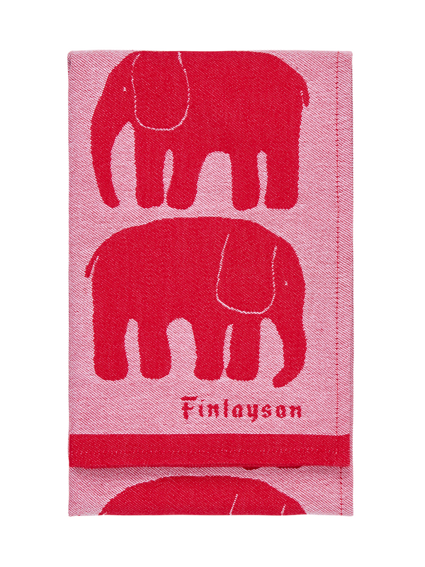 70940-4547-06-10; Finlayson Elefantti Keittiöpyyhe 2 kpl Punainen / 50x70 cm 